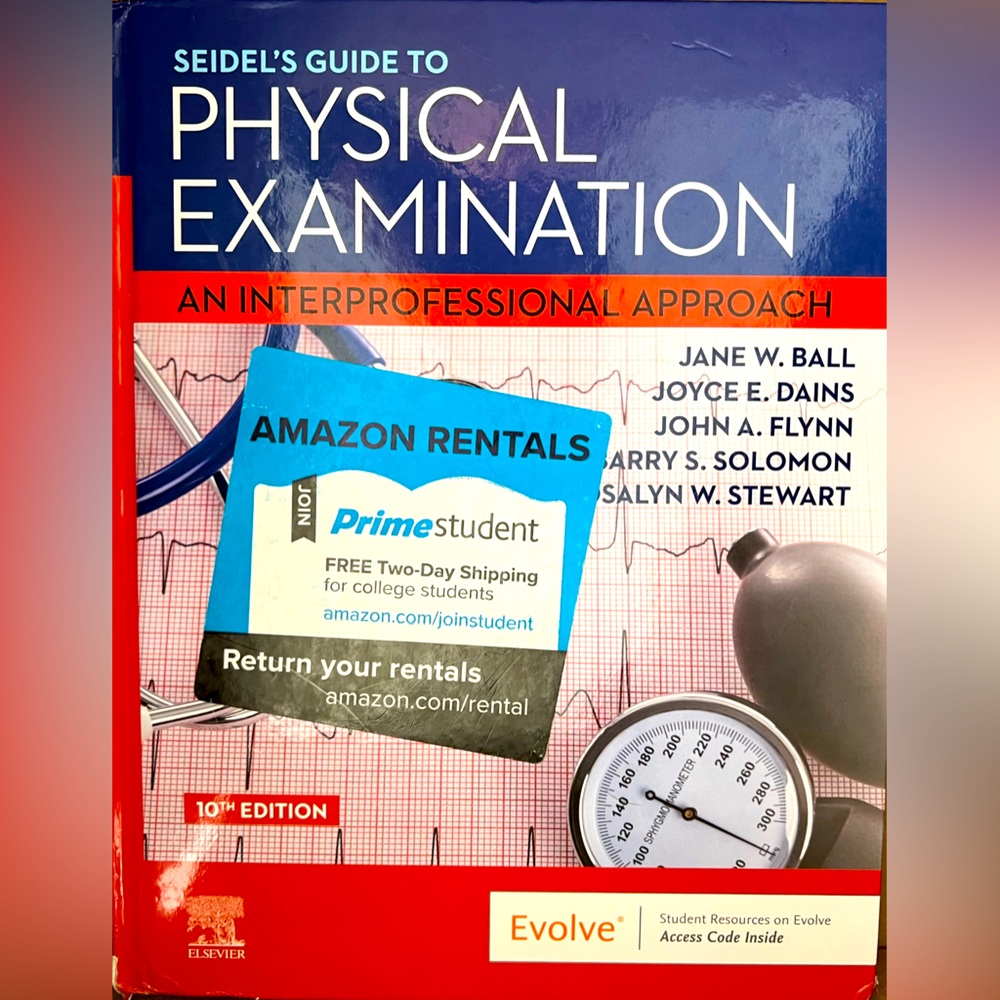 Siedel’s Guide To Physical Examination 10th Edition.